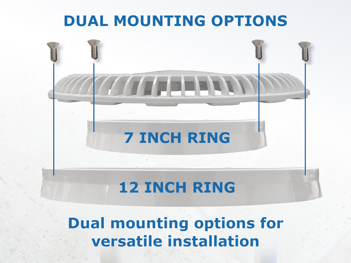 Afras Anti-Vortex ABS Drain Cover - 11.125 Inch