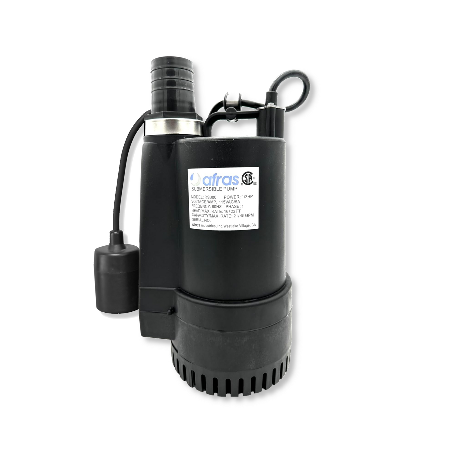 Afras RS300 1/3HP Submersible Pool Pump