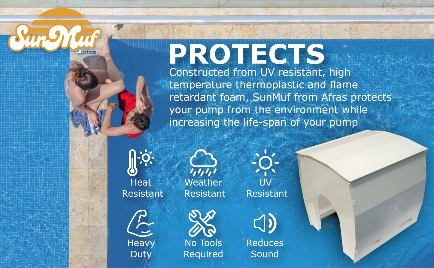 SunMuf from Afras - Pool Pump Protector and Sound Suppressor