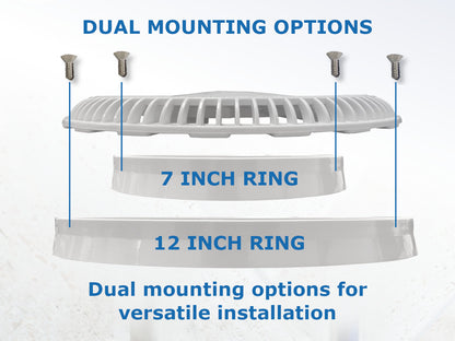 Afras Anti-Vortex ABS Drain Cover - 11.125 Inch
