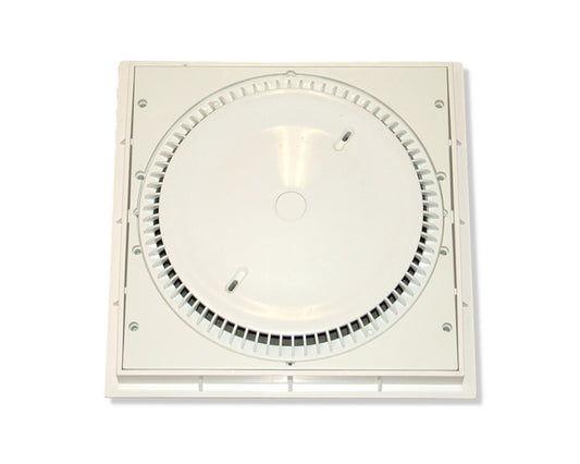 Afras Anti-Vortex Drain Cover With Ringplate - 12x12 Inch - White
